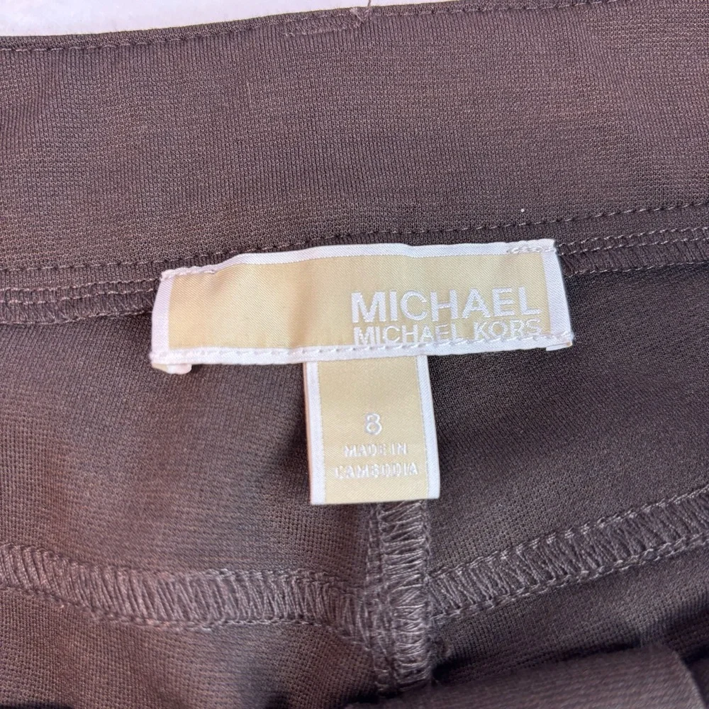 MICHAEL KORS Women’s Tapered Leg Skinny Stretch Brown Pants Sz 8